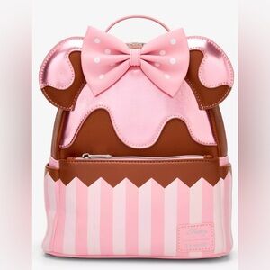 Loungefly Disney Minnie Mouse Strawberry
Chocolate Cupcake Mini Backpack NWT